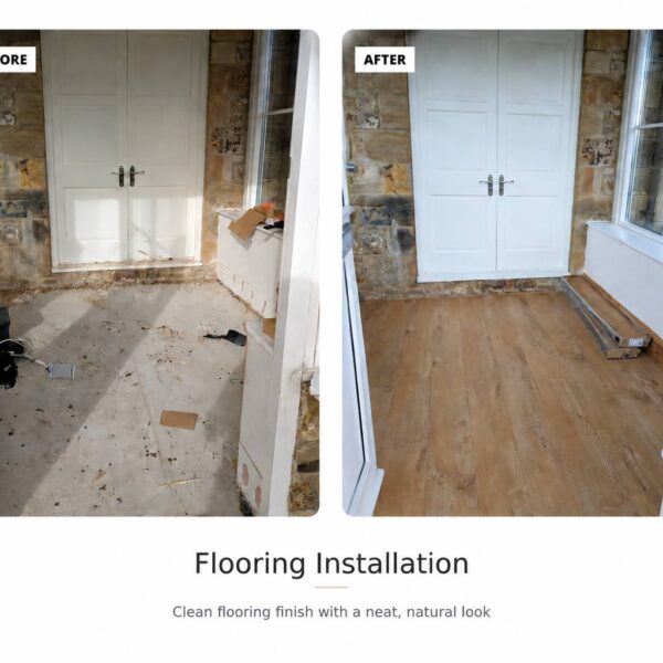 Flooring Installation Newcastle before and after