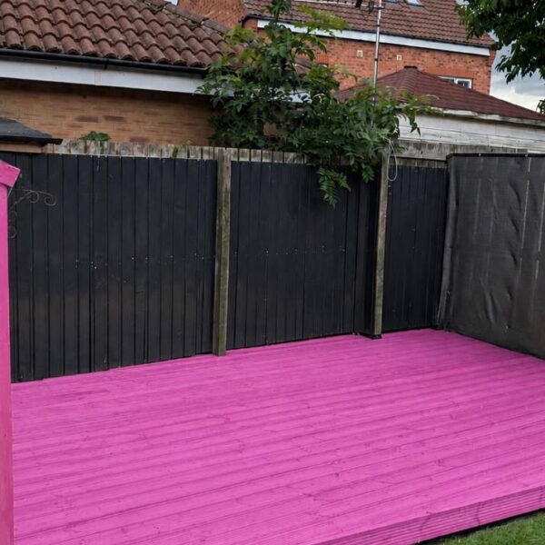New timber decking installation in Newcastle upon Tyne by Handyman MultiFix