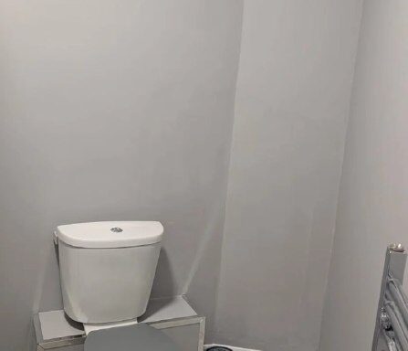 Finished custom toilet boxing in Newcastle
