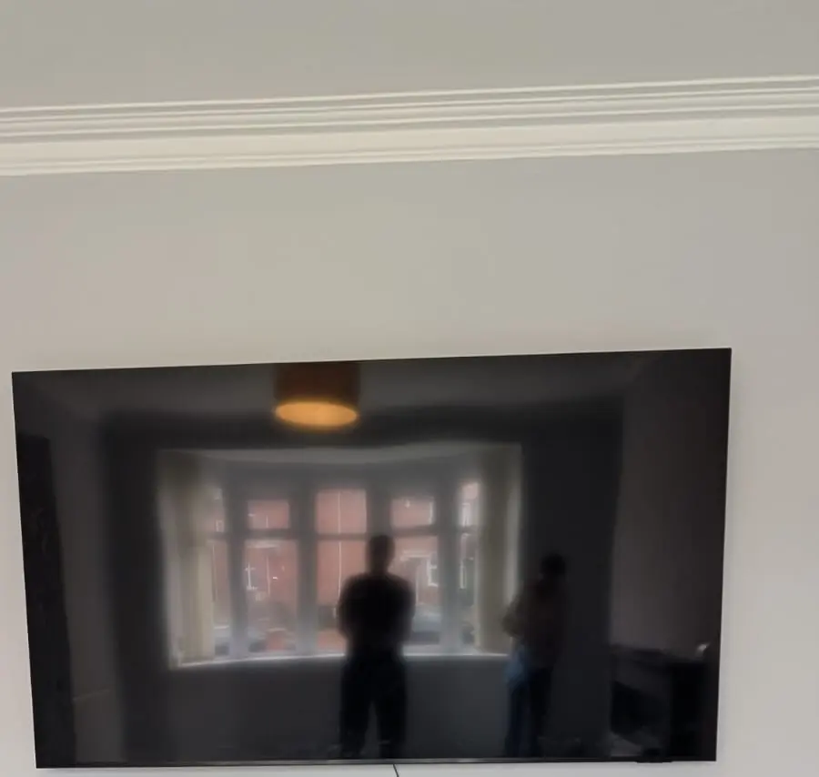 85-inch TV wall mounting completed in Newcastle