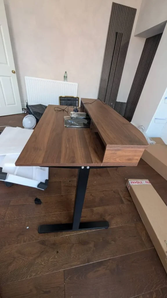Completed desk assembled by Handyman MultiFix in Newcastle