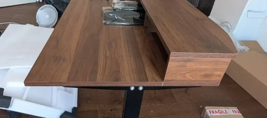 Completed desk assembled by Handyman MultiFix in Newcastle