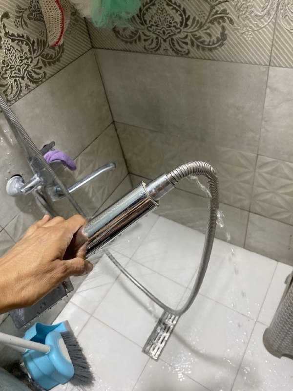 Water leaking from a shower area