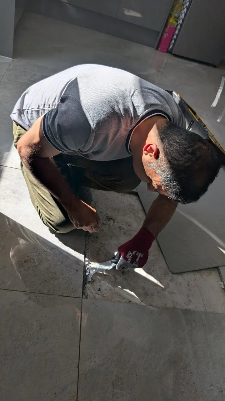 Handyman carrying out practical home repair work