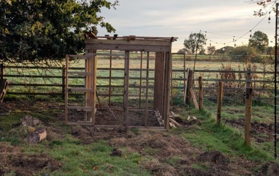 Completed chicken coop build in NE20