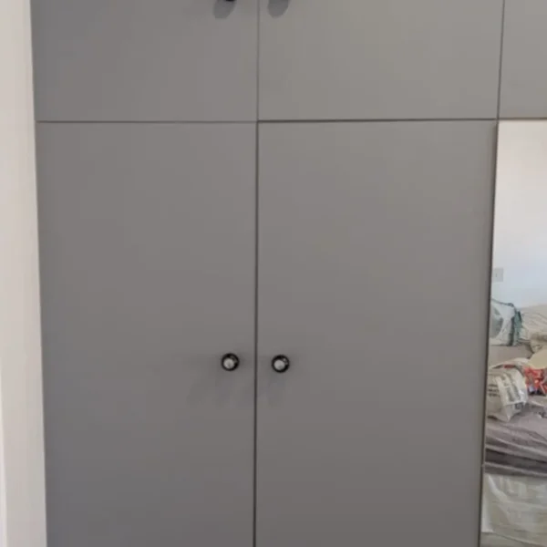 Painted fitted wardrobes after refurbishment in Newcastle NE5